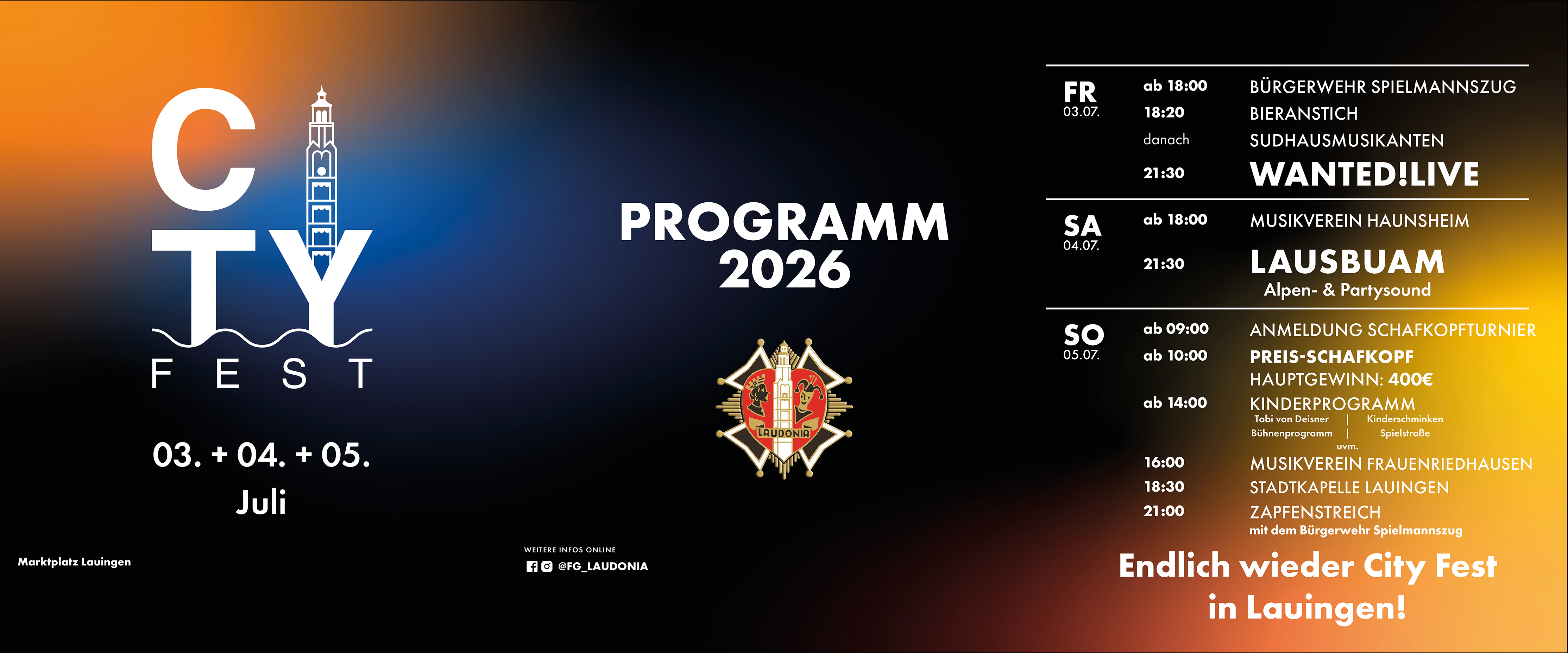 Facebook Programm City Fest 26